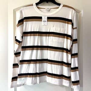 J. Crew Stripped Long Sleeve Shirt